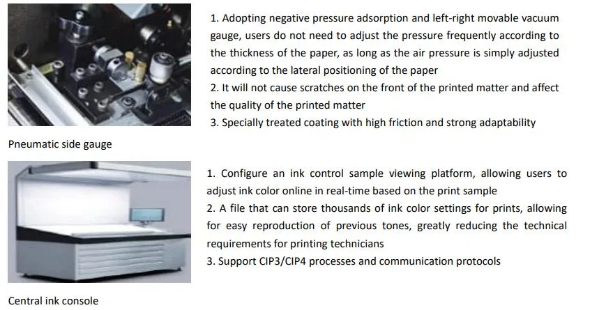 Machine d'impression offset ultra-rapide automatique de quatre couleurs
