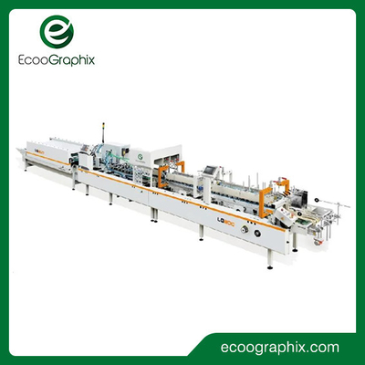 Machine automatique à grande vitesse de Gluer de dossier de carton d'Ecoographix pour l'emballage