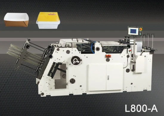 Machine de papier se pliante automatique de fabrication de cartons d'Ecoographix pour la nourriture