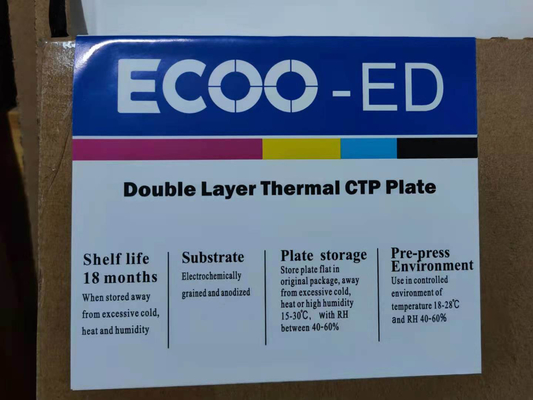 Sensibilité élevée en aluminium thermique d'impression offset de plat de PCT de double couche