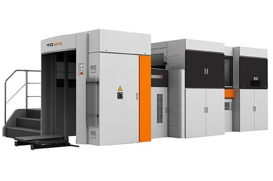Ecoographix machine automatique de découpe sous pression et d'estampage à chaud avec décapage