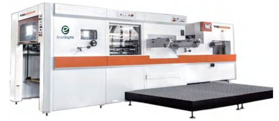 Équipement de prépresse en carton TD800S avec machine à découper à la matrice à lit plat