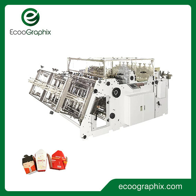 Machine de levage à grande vitesse à emporter de la boîte de carton en papier alimentaire à trois voies