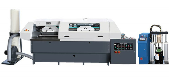 Machine de reliure de livres PUR à haute vitesse à 4 pinces avec réglage automatique et contrôleur PLC