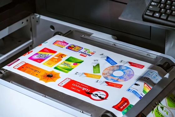 Imprimante à jet d'encre UV automatique pour étiquettes numériques en couleur