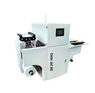 Machine d'impression numérique à jet d'encre à quatre couleurs H3 Roll To Roll Label