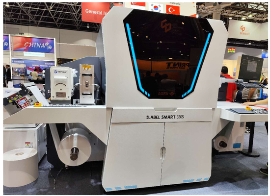Étiquette à jet d'encre UV intelligent Cmyk Machine d'impression d'étiquettes numériques en couleur complète