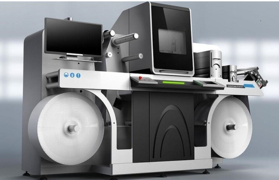 10 à 160 mm, machine à imprimer et à vernir les étiquettes