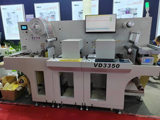 Machine de découpe d'étiquettes numériques à rouleau à rouleau avec option de stratification 27 M/min