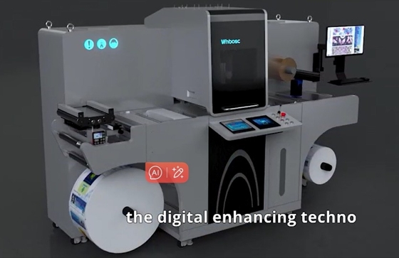 Ecoospark UV Piezo Inkjet Label Roll Embellishment Machine La solution parfaite pour des effets améliorés