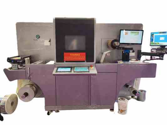 Machine d'impression d'étiquettes numériques EcooSpark avec haute résolution 1440×360 dpi Vitesse d'impression rapide 60m/min et garantie d'un an