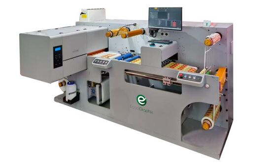 Ecoo Q-330 machine intégrée d'impression et de découpe d'étiquettes