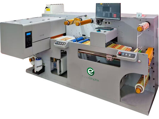 Machine d'impression d'étiquettes numériques avec fonction de coupe et de stratification