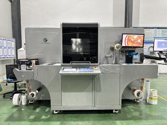 Machine à jet d'encre à la demande étiquette à rouleaux numériques