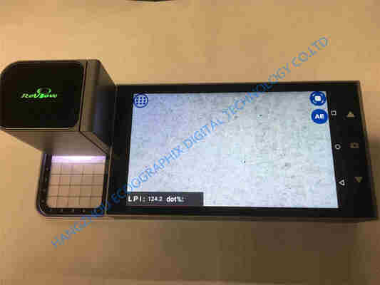 Densitomètre de plaque d'impression CTP avec écran tactile LCD HD 720p, système d'exploitation Android et analyse d'images micro de points en temps réel HD
