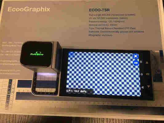 Densitomètre à plaque RePlate CTP avec écran tactile LCD haute définition 720p