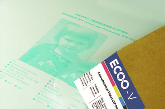 La violette PCT de la plaque d'impression 405nm Photopolymer a compensé le bas produit chimique de plat favorable à l'environnement