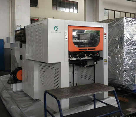 Machine de estampillage et de découpage d'aluminium chaud de carte de label avec le dépouillement automatique