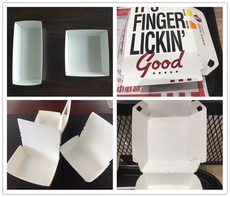 Carton de boîte à nourriture de l'hamburger 600GSM érigeant la machine