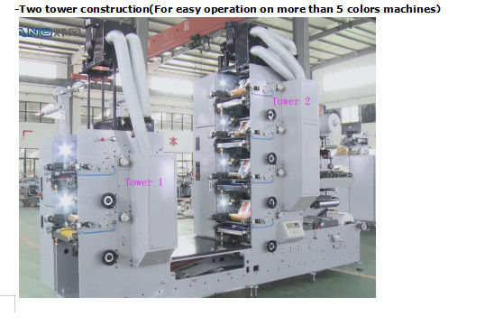 imprimante UV flexographique d'étiquette adhésive de machine d'impression de label de 450mm Flexo
