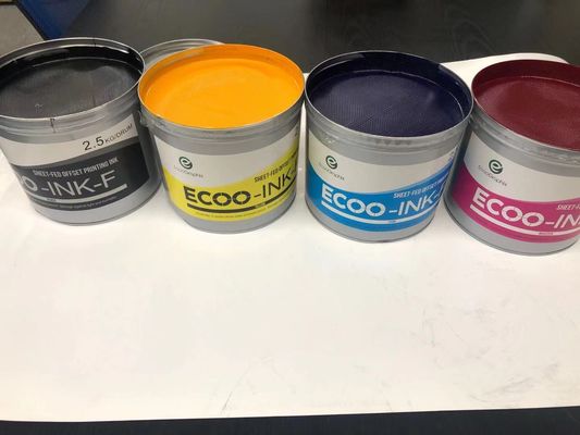Non encre d'imprimerie UV à haute brillance de l'encre 1Kg/Tin 11000rph d'impression offset de peau favorable à l'environnement