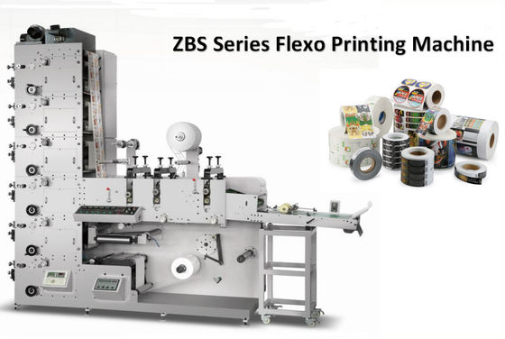 3 largeur UV de Web de la machine d'impression de label des couleurs 60m/Min Flexo 320mm