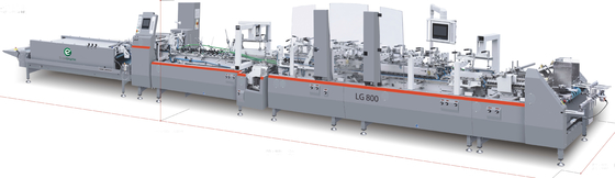 5000shipping et manipulation du dossier Gluer de carton de coins de la machine 6 de fabrication de cartons de carton de carton